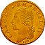 Italy 1/2 Doppia Carlo Emanuele IV 1797 CL KM# 98 CAROLUS EMANUEL IV 1797 coin obverse