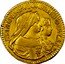 Italy 1/2 Doppia Vittorio Amedeo II 1676 KM# 293 MAR IO BAP VIC AM II D G DVC SAB coin obverse