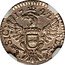Italy 1/2 Tari (Mezzo Tari) Carlo III 1722 FN KM# 109 SIC REX 17 22 coin reverse