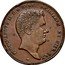Italy 10 Grani Ferdinando II. Bourbon 1836 KM# 256 FERDINANDVS II D G REGNI SICILIARVM ET HEIR REX coin obverse