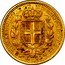 Italy 10 Lira Carlo Alberto 1833 F//P (b) KM# 136.2 DVX SAB GENVAE ET MONTISF PRINC PED &. L 10 coin reverse