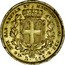 Italy 100 Lira Carlo Alberto 1833 FERRARIS//P (a) KM# 133.1 DVX SAB GENVAE ET MONTISF PRINC PED &.L 100 coin reverse