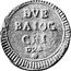 Italy 2 Baiocchi Fasces 1798 KM# 4 DVE BAIOC CHI coin reverse