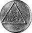 Italy 2 Baiocchi Triangle. Perugia ND (1799) VII KM# 15 DVE BAIOCCHI coin reverse
