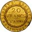 Italy 20 Francs Piedmont Republic 1802 L'AN 10 C# 5 LIBERTE EGALITE ERIDANIA 20 FRANCS L'AN 9 coin reverse
