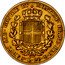 Italy 20 Lira Carlo Alberto 1834 F//P KM# 131.1 DVX SAB GENVAE ET MONTISF PRINC PED &.L 20 coin reverse
