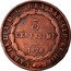 Italy 3 Centesimi Carlo Felice 1826 MV-L (a) Struck with plain edges, though one strike with trace of edge reeding is known KM# 126.1 CAR FELIX D G REX SAR CYP ET HIER 3 CENTESIMI 1826 coin obverse
