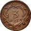 Italy 3 Picciolo Ferdinando I 1776 GLC KM# 194 3 1776 coin reverse