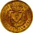 Italy 40 Lira Carlo Felice 1825 AL//L (a) KM# 120.1 DVX SAB GENVAE ET MONTISF PRINC PED & L 40 coin reverse