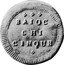 Italy 5 Baiocchi KM# 9 First Republic Standard Coinage BAIOC CHI CINQUE coin obverse
