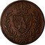 Italy 5 Centesimi Carlo Felice 1826 MV-L (a) KM# 127.1 M V coin reverse