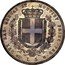 Italy 5 Lira Vittorio Emanuele II 1851 FERRARIS//B (a) KM# 144.1 DVX SAB GENVAE ET MONTISF PRINC PED &. L 5 coin reverse
