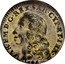 Italy 5 Soldo Carlo Emanuele III 1745 KM# 35 CAR EM D G REX SAR CYP ET IER 1744 coin obverse