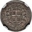 Italy 50 Centesimi Carlo Alberto 1833 F//P (b) KM# 134.2 DVX SAB GENVAE ET MONTISF PRINC PED C 50 P coin reverse