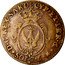 Italy 7.6 Soldo Carlo Emanuele IV 1800 KM# 103 SOL 7 6 D G REX SAR CYP ET IER coin reverse