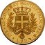 Italy 80 Lira Vittorio Emanuele I 1821 ALAVY//L (a) KM# 119 DVX SAB GENVAE ET MONTISF PRINC PED & L 80 coin reverse