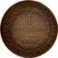 Italy Centesimo Carlo Felice 1826 P (b) KM# 125.2 CAR FELIX D G REX SAR CYP ET HIER 1 CENTESIMO 1826 coin obverse