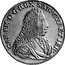 Italy Doppia Carlo Emmanuele III 1733 Swiss Bank sale #21 1-89 VF realized $10,560. KM# 29 CAR EM D G REX SAR CYP ET IER coin obverse