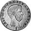 Italy 1/2 Paolo Leopold II 1853 C# 68a LEOP II D G P R H ET B A A M D ETR G.N. coin obverse