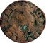Italy 1/2 Soldo (Bezzo; 6 Bagattini) Christ Holding Book. Domenico Contarini ND KM# 296 DEFENS NOSTER coin reverse