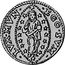 Italy 1/2 Zecchino Christ in Beaded Ellipse. Francesco Corner 1656 KM# 253 EGO SVM LVX MVN coin reverse