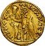 Italy 1/2 Zecchino Christ in Beaded Ellipse. Alvise Mocenigo II ND KM# 459 ALOY MOCE S M VENE coin obverse