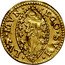 Italy 1/2 Zecchino Christ in Beaded Ellipse. Alvise Mocenigo II ND KM# 459 EGO SVM LVX MVN coin reverse