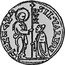 Italy 1/2 Zecchino Christ in Beaded Ellipse. Silvestro Valier ND KM# 435 SIL VALERI S M VENET coin obverse