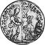 Italy 1/2 Zecchino Christ in Beaded Ellipse. Leonardo Donato ND KM# 31 LEON DON S M VENE DVX coin obverse