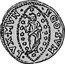 Italy 1/2 Zecchino Christ in Beaded Ellipse. Nicolo Sagredo ND KM# 343 EGO SVM LVX MVN coin reverse