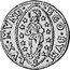 Italy 1/2 Zecchino Christ in Beaded Ellipse. Nicolo Contarini ND KM# 166 EGO SVM LXV MVN(D) coin reverse