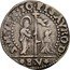 Italy 1/32 Scudo (5 Soldi) St. Justina. Giovanni Pesaro 1658 KM# 279 S M VEN IO PISAVRO D coin obverse