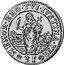 Italy 1/4 Ducatone (31 Soldi) St. Justina. Francesco Loredan ND GAC KM# 606 MEMOR ERO TVI IVSTINA VIR 31 coin reverse