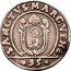 Italy 1/4 Scudo (35 Soldi) Foliated Cross. Francesco Molin 1646 MB KM# 205 SANCT(VS) MARC(VS) VEN(E)(T) 35 coin reverse