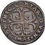 Italy 1/4 Scudo (35 Soldi) Foliated Cross. Domenico Contarini 1659 MAS KM# 304 DOMINIC CONTAR D(VX) VE(N)(E)(T) coin obverse