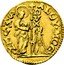 Italy 1/4 Zecchino Christ in Beaded Ellipse. Alvise Mocenigo II ND KM# 458 ALOY MOC S M VE DVX coin obverse
