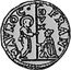 Italy 1/4 Zecchino Christ in Beaded Ellipse. Francesco Morosini ND KM# 400 FRAN MAVROC DVX coin obverse