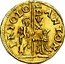 Italy 1/4 Zecchino Christ in Beaded Ellipse. Antonio Priuli ND KM# 103 ANTON PRIOL(O) DVX coin obverse