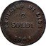 Italy 2 Soldi Charles Louis 1804 C# 46 UN DECIMO DI LIRA 2 SOLDI 1804 coin reverse