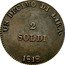 Italy 2 Soldi Ferdinando III 1818 C# 55 UN DECIMO DI LIRA 2 SOLDI 1818 coin reverse