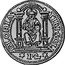 Italy 2 Zecchino Christ on Throne ND KM# 106 TIBI SOLI GLORIA 12 coin reverse