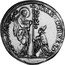 Italy 20 Zecchino Christ in Beaded Ellipse. Giovanni Corner II ND KM# 488 IOAN CORNEL S M VENETVS coin obverse