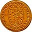 Italy 25 Zecchino Christ in Beaded Ellipse. Silvestro Valier ND KM# 440 SIT T XPE DAT Q TV REGIS ISTE DVCAT coin reverse