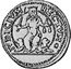 Italy 5 Soldo Francesco Loredan ND KM# 600 IVDICIVM RECTVM coin reverse