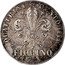 Italy Fiorino Leopold II 1847 C# 72a QUATTRINI CENTO 1843 FIORINO coin reverse
