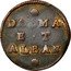 Italy Gazzetta (2 Soldi) Dalmatia & Albania ND KM# 9 DALMA E T ALBAN coin reverse