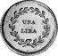 Italy Lira Charles Louis 1803 C# 47.1 UNA LIRA coin reverse