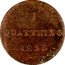 Italy Quattrino Leopoldo II 1836 C# 62 1 QUATTRINO 1836 coin reverse