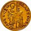 Italy Zecchino 1656 A nearly XF example realized approximately $43,000 in a November 2007 Numismatica Ars Classica auction. KM# 254 Venice/ Republic Trade Coinage S M VENET RANC CORN DVX coin obverse