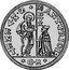 Italy Zecchino D'Argento Christ With Orb. Antonio Priuli ND GR KM# 99 ANT PRIOL S M VENET DVX coin obverse